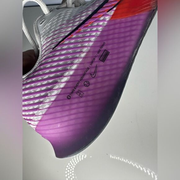 Nike Court Air Zoom Vapor 11 Low White Picante Fuchsia Nikecourt M 8 / W 9.5 - Picture 8 of 8